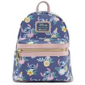 Loungefly Disney Lilo & Stitch and Scrump Floral Backpack